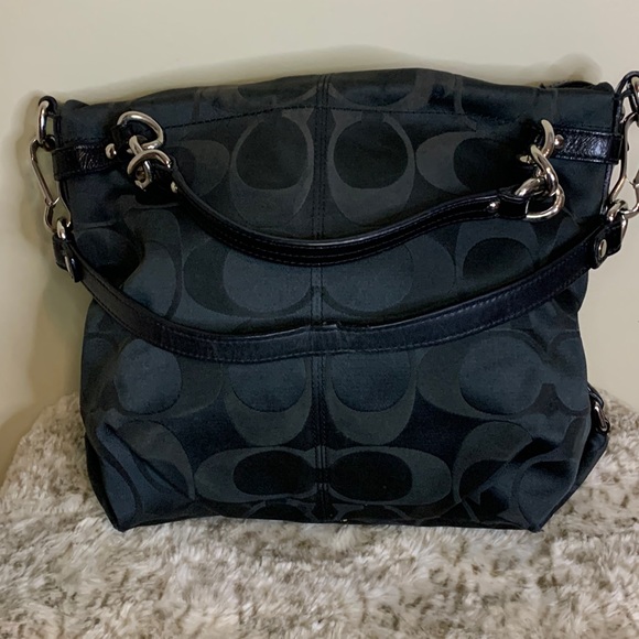 Coach Handbags - Authentic Vintage Coach Signature Purse Black